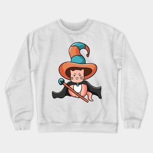 Cute cat witch Crewneck Sweatshirt